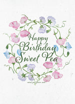 Happy Birthday Sweet Pea garden seeds