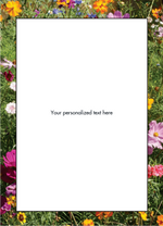 Floral border with a white center for text insertion