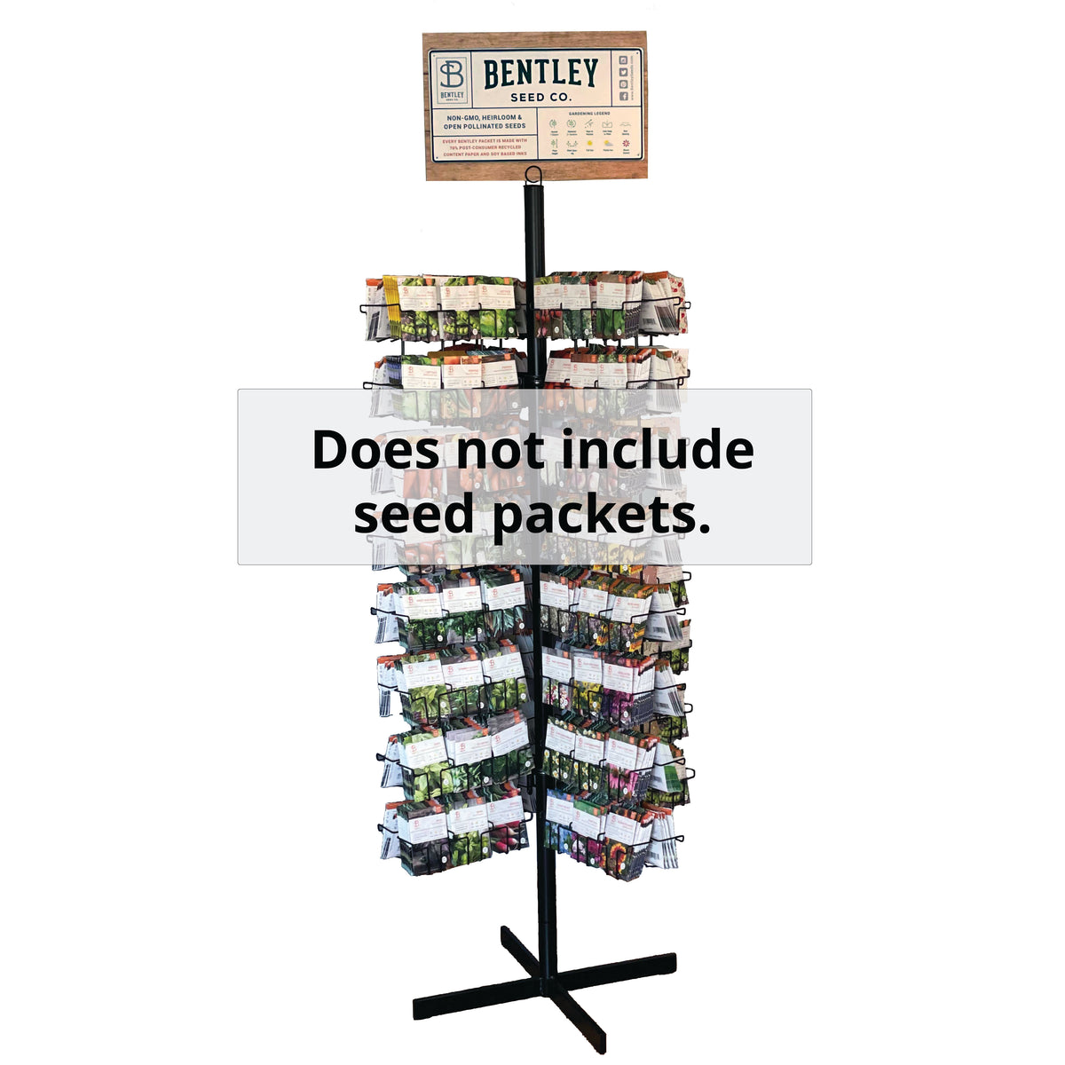2000 Empty Wire Spinner Seed Packet Display seed packet