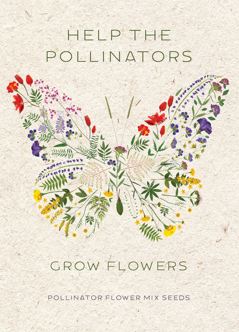 Help Pollinators Kraft Butterfly garden seeds