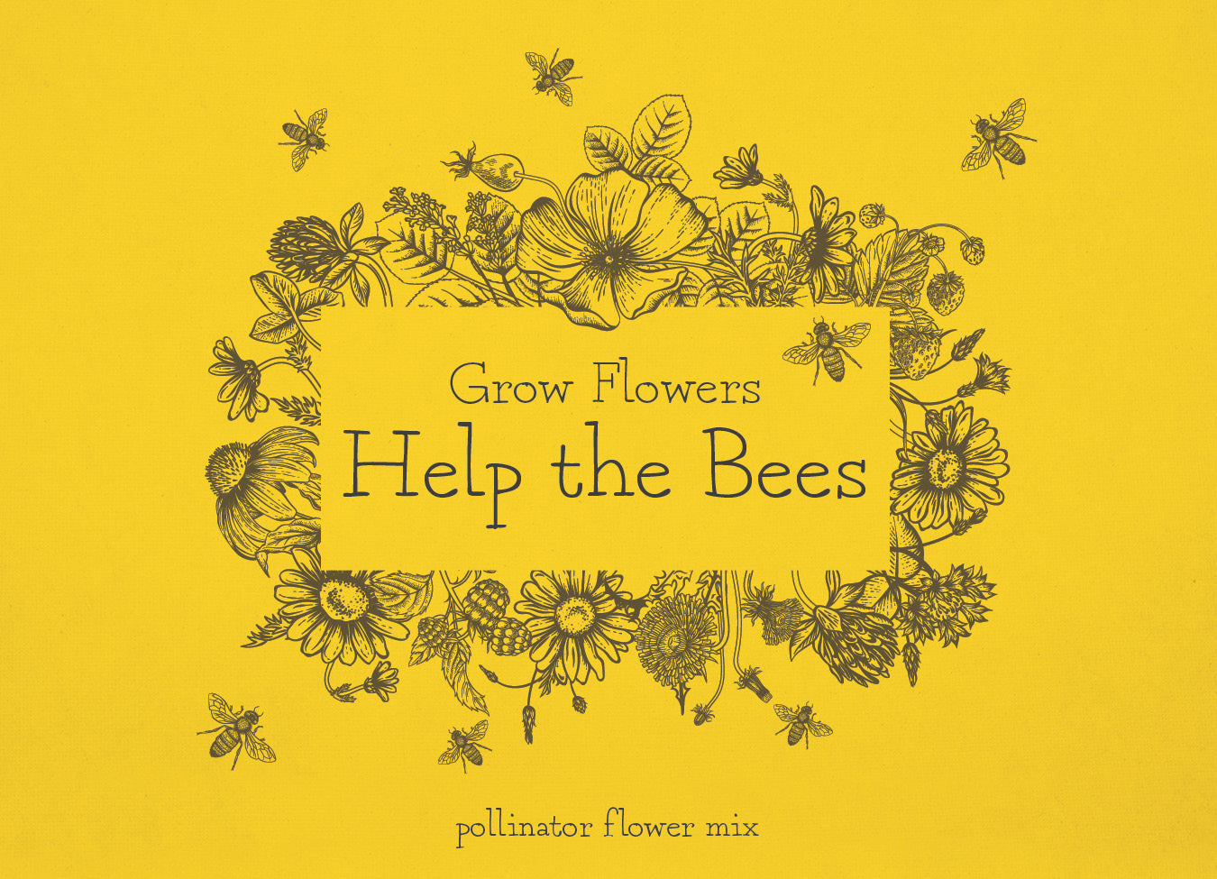 Grow Flowers Help the Bees flower seeds