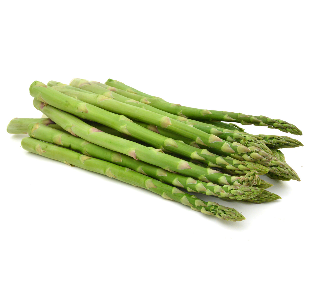 Asparagus on white background.