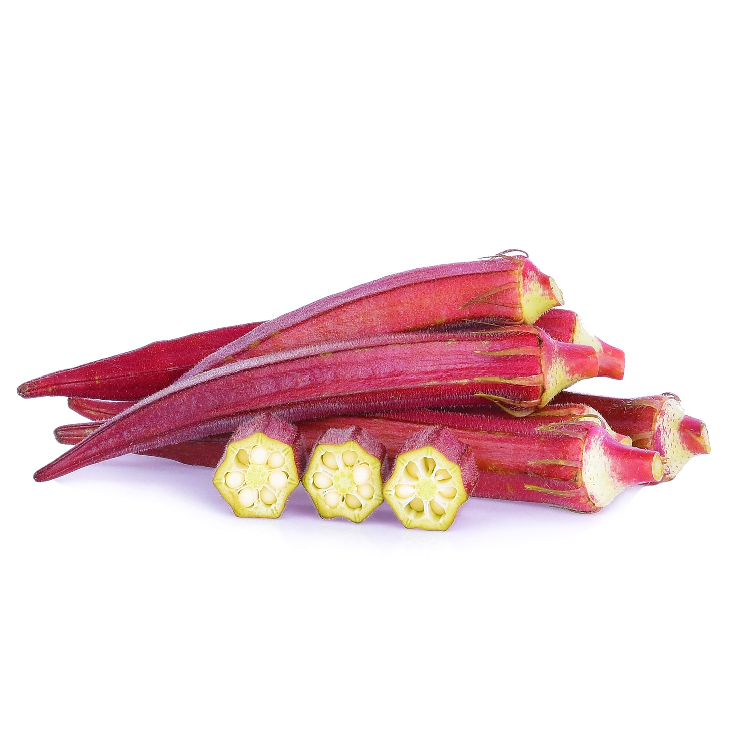 Okra, Red Burgundy seed packet
