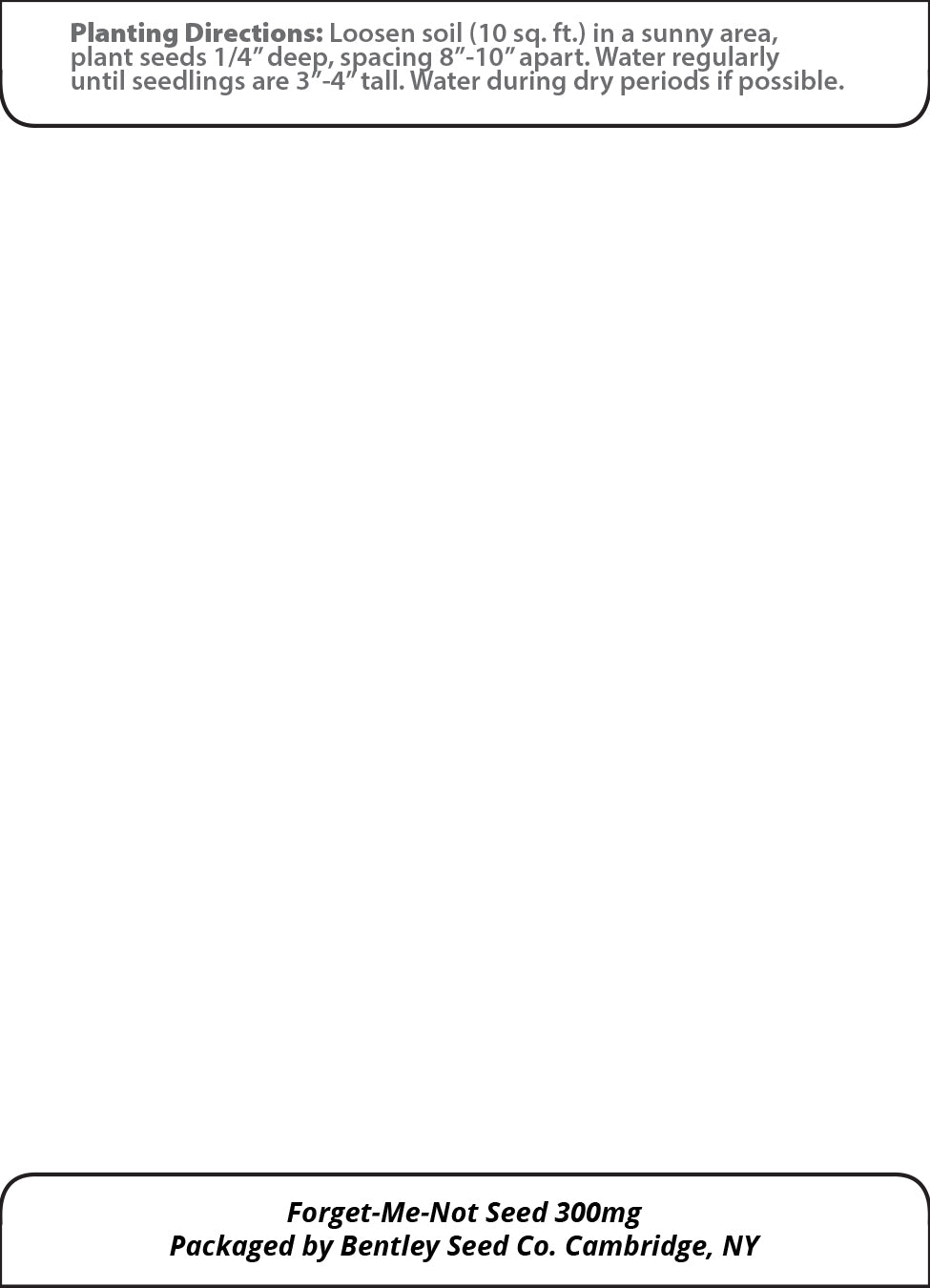 Personalized Seed Packets flower seeds