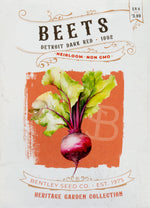 Front of Detroit Dark Red Beet seed packet.