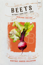 Front of Detroit Dark Red Beet seed packet.