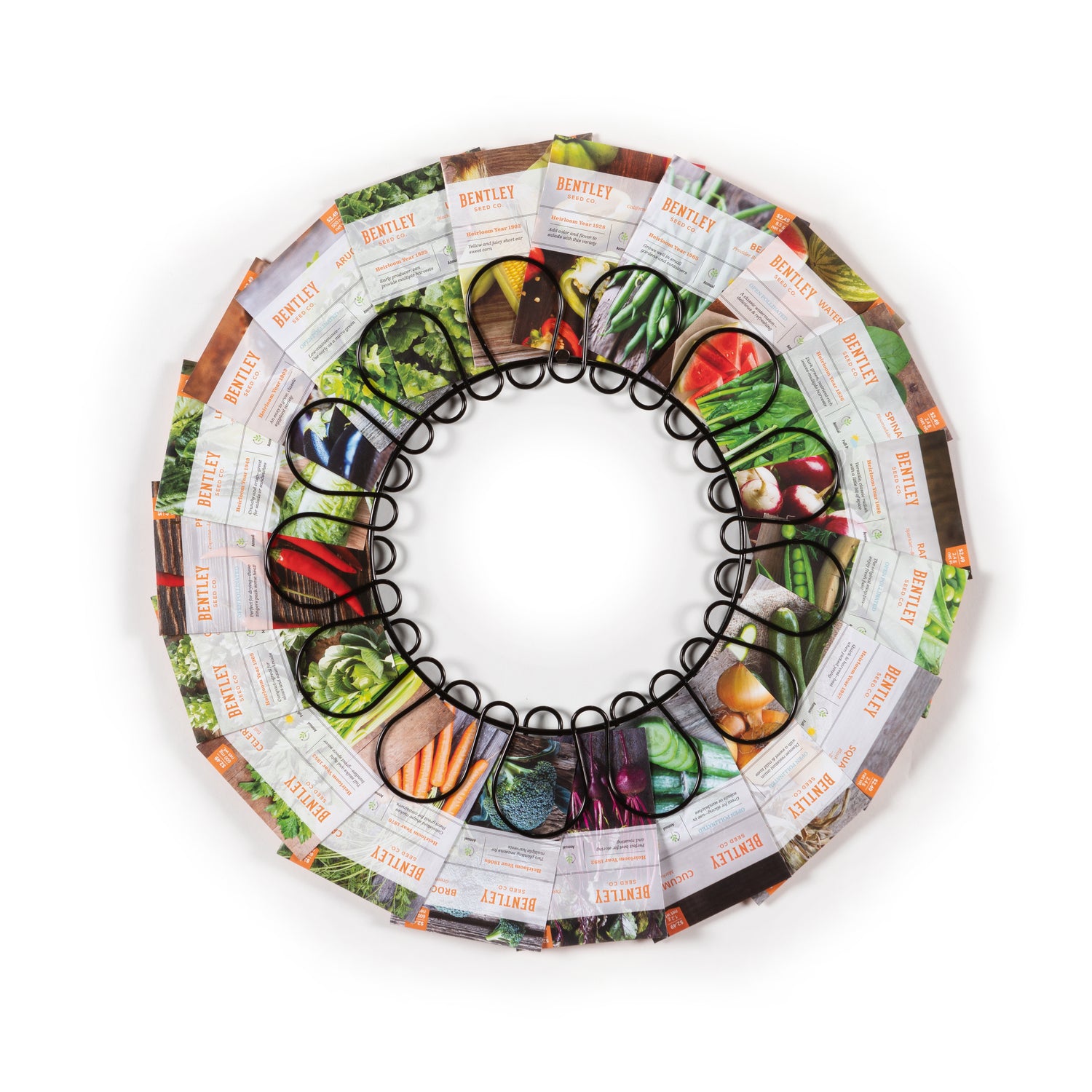 20 Piece Vegetable Seed Packet Wreath flower seeds