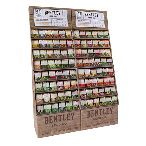 1000 Piece Assorted Southern Region Vegetable, Herb and Flower Seed Packet Retail POS Corrugated Display