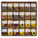 500 Piece Western Region Flower Seed Packet Retail POS Corrugated Display
