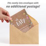 Oh Baby Baby Shower Brown - Bouquet Wildflower Seed Packets