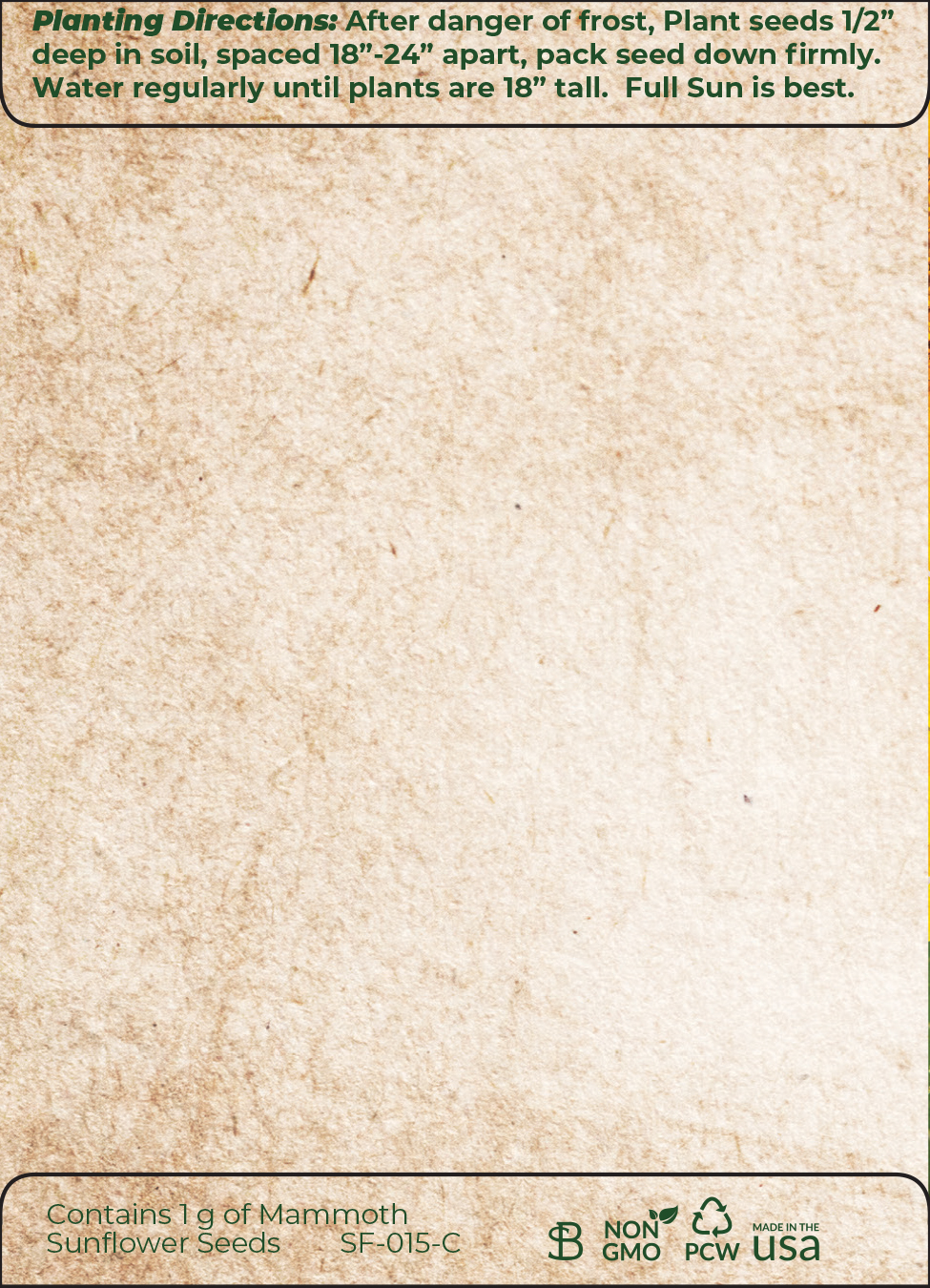 Personalized Seed Packets flower seeds