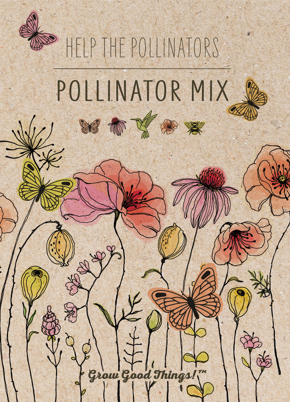 Pollinator Butterfly seed packet