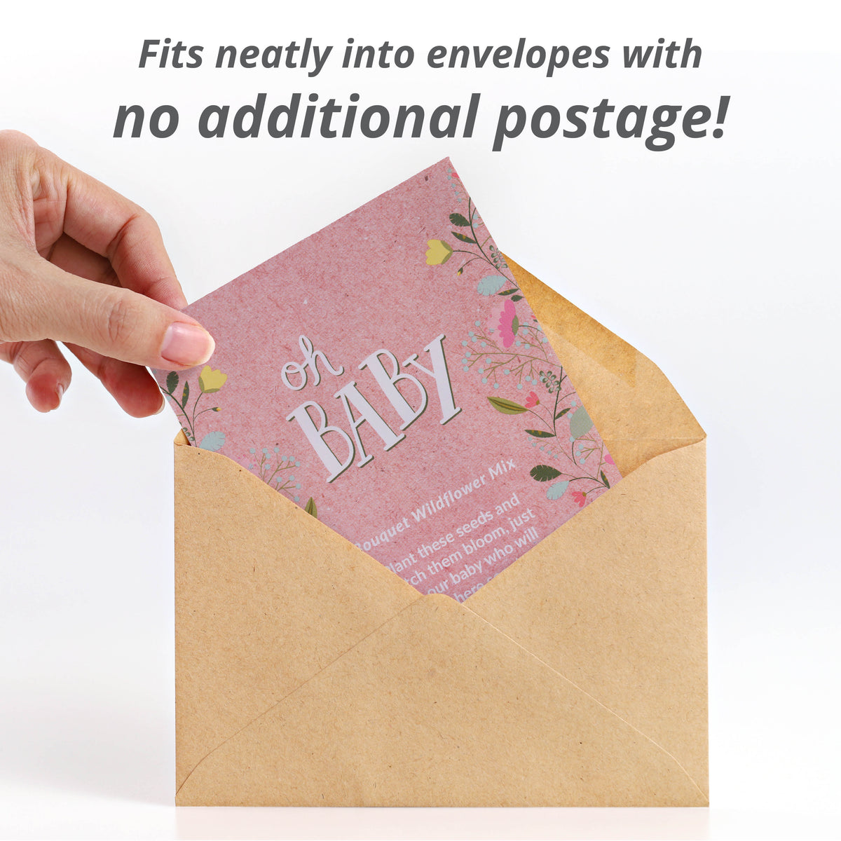 Oh Baby Baby Shower Pink flower seeds