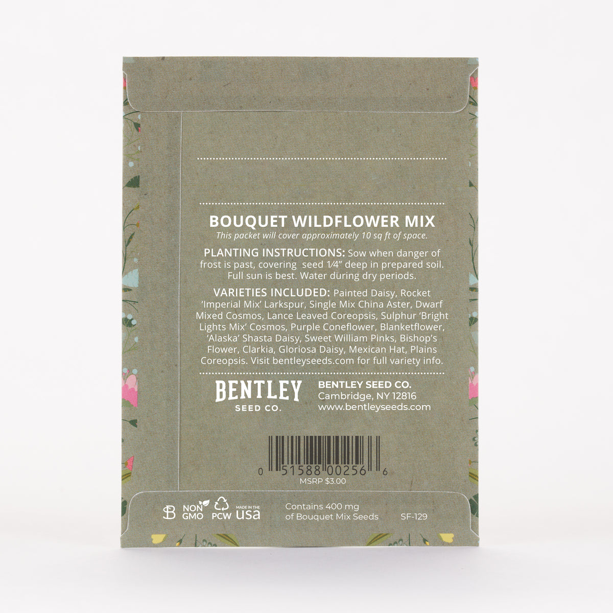 Oh Baby Baby Shower Sage Green seed packet