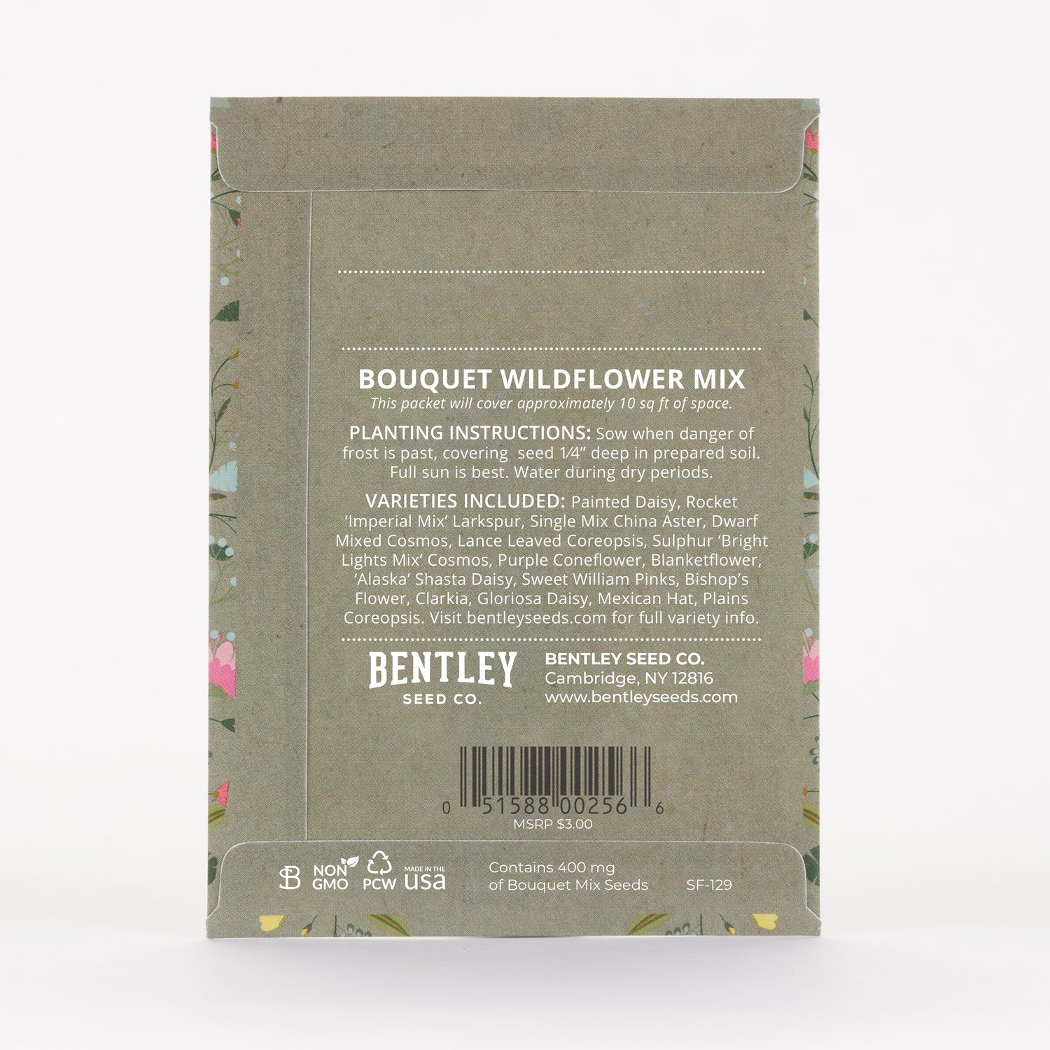 Oh Baby Baby Shower Sage Green seed packet