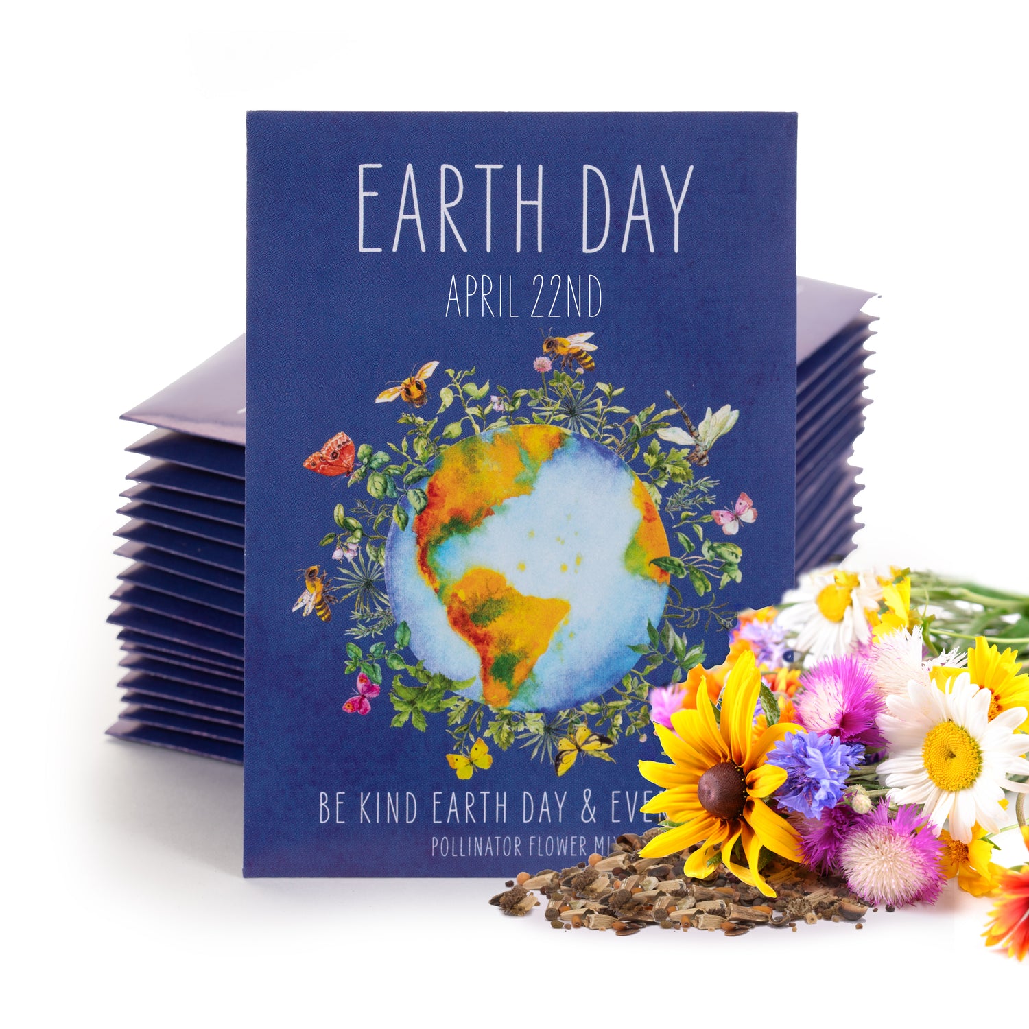 Earth Day Planet Pollinator seed packet
