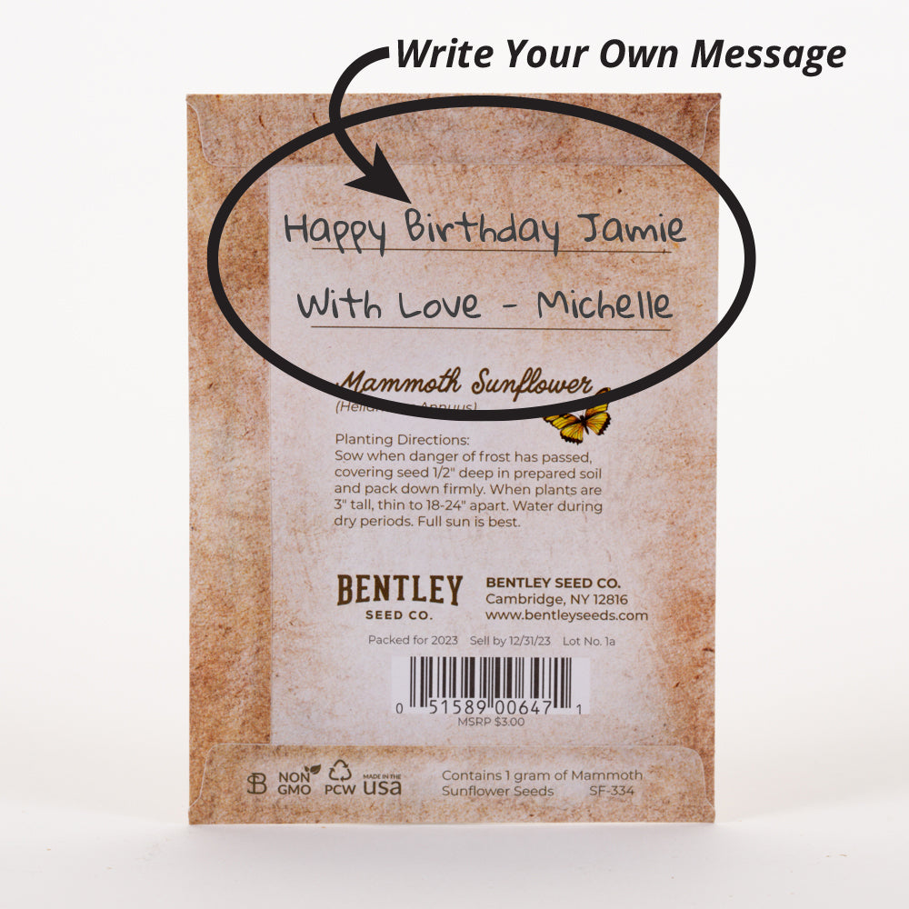Happy Birthday garden seeds