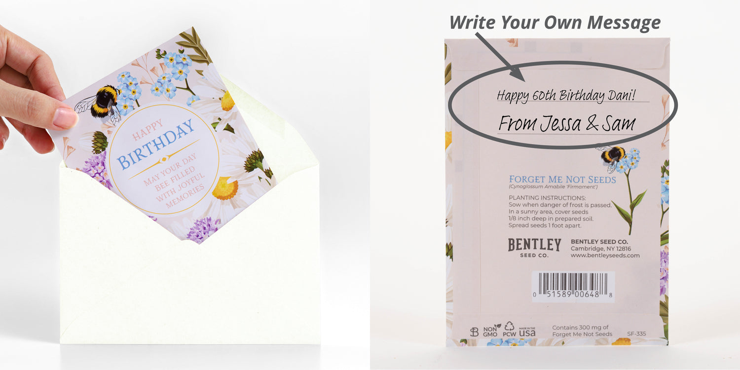 Bulk 250 Piece Florist Favor Seed Packet Retail Seed Packet Cards flower seeds