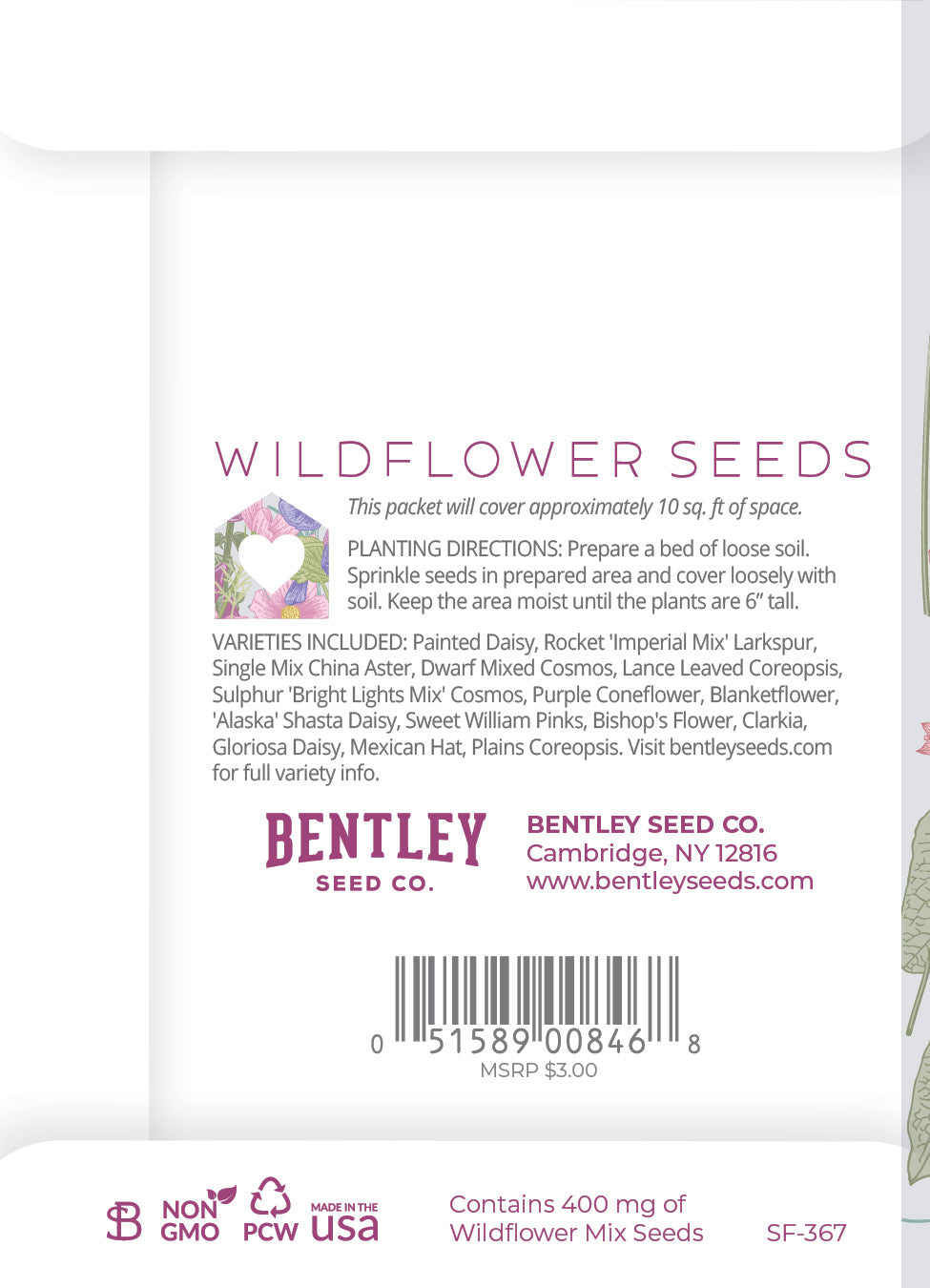 Love Where You Live seed packet