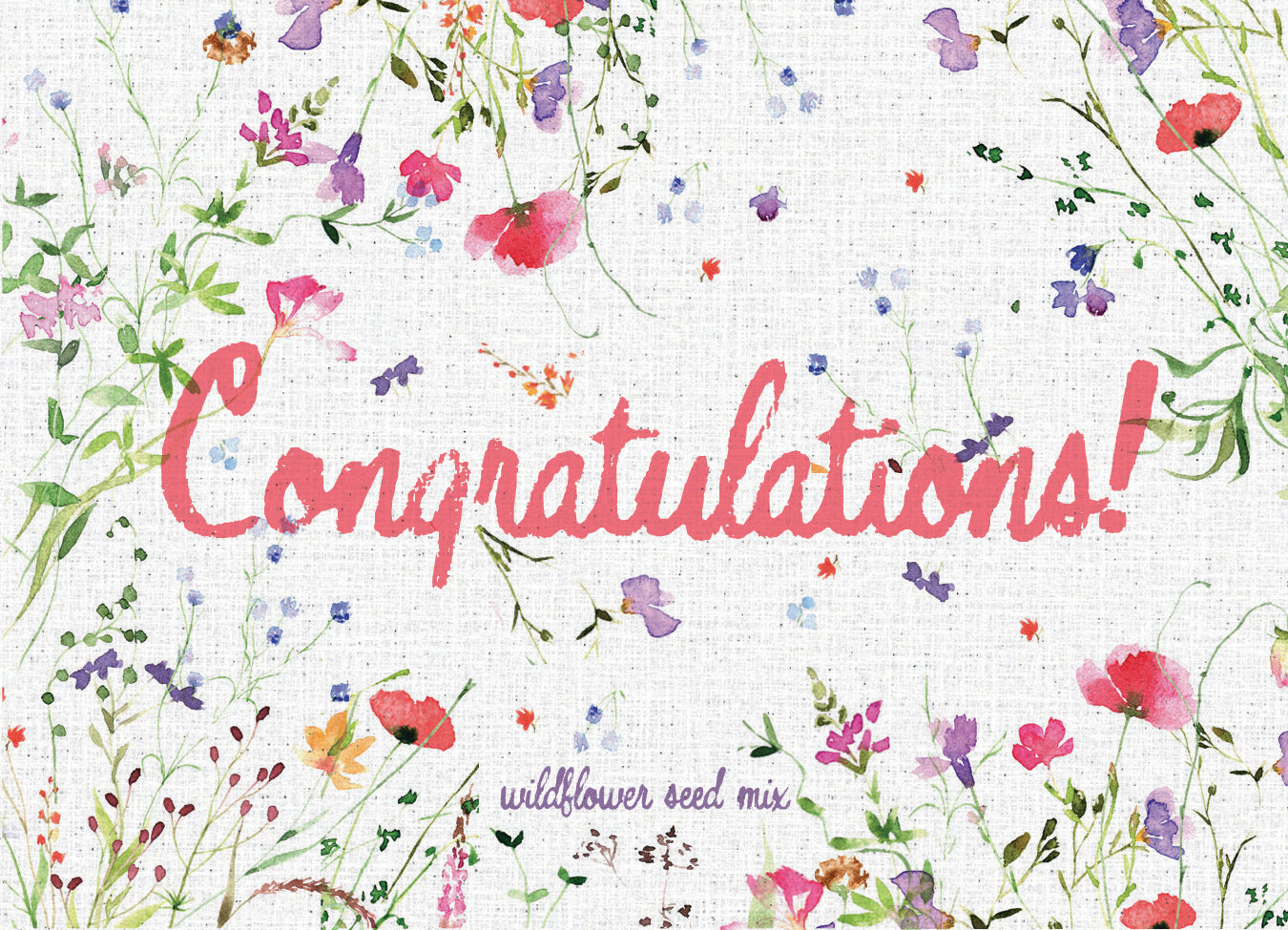 Congratulations Celebration seed packet