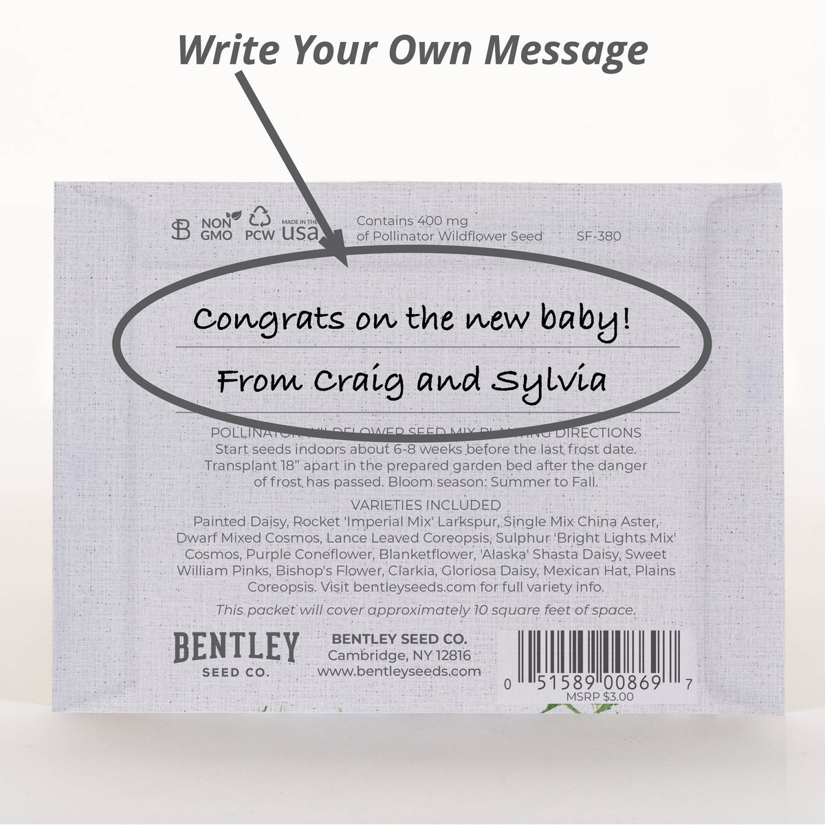 Congratulations Celebration seed packet
