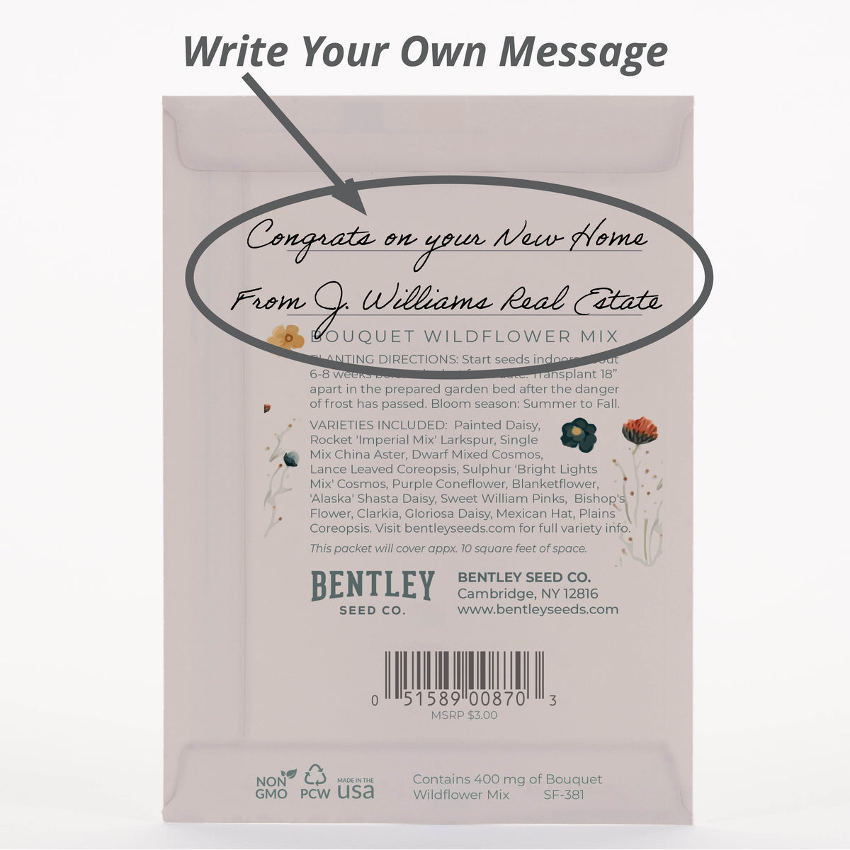 Congrats with Blooms flower seeds