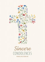 Sincere Condolences Religious Flower Cross flower seeds