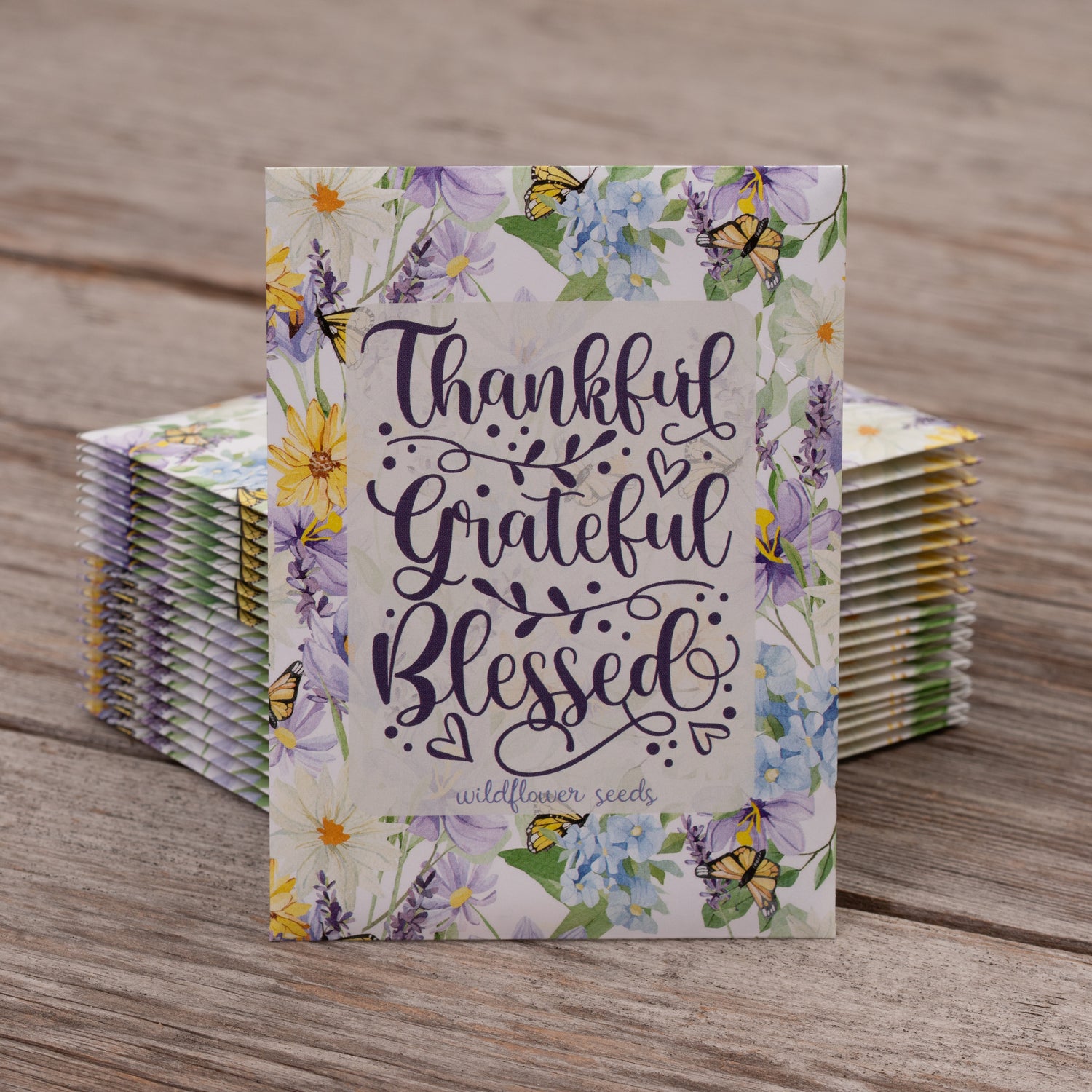 Thankful Grateful Blessed seed packet