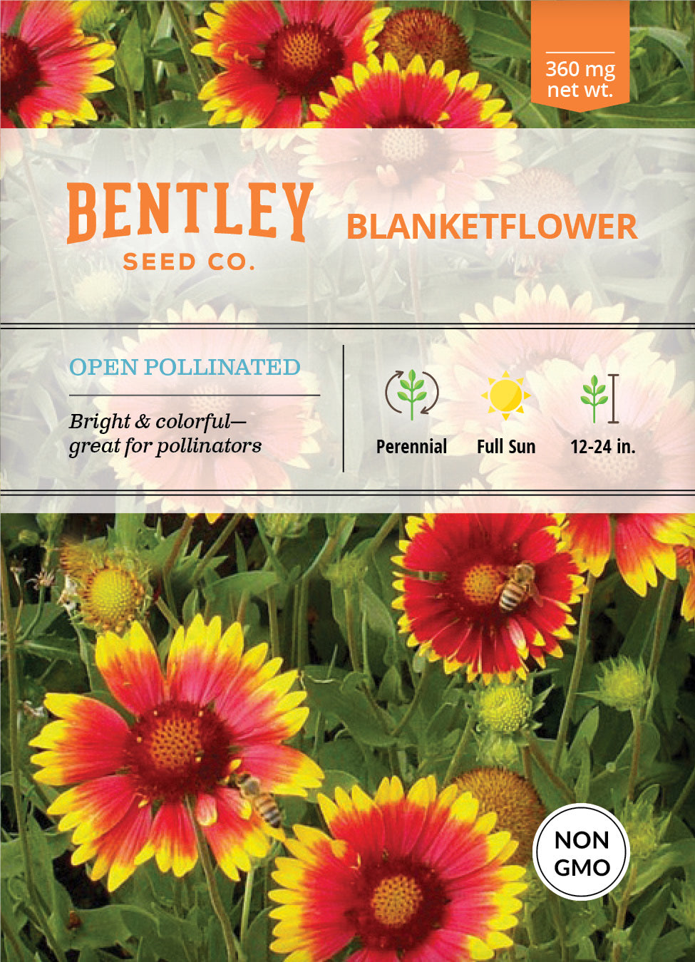 Blanketflower Seed Packets seed packet