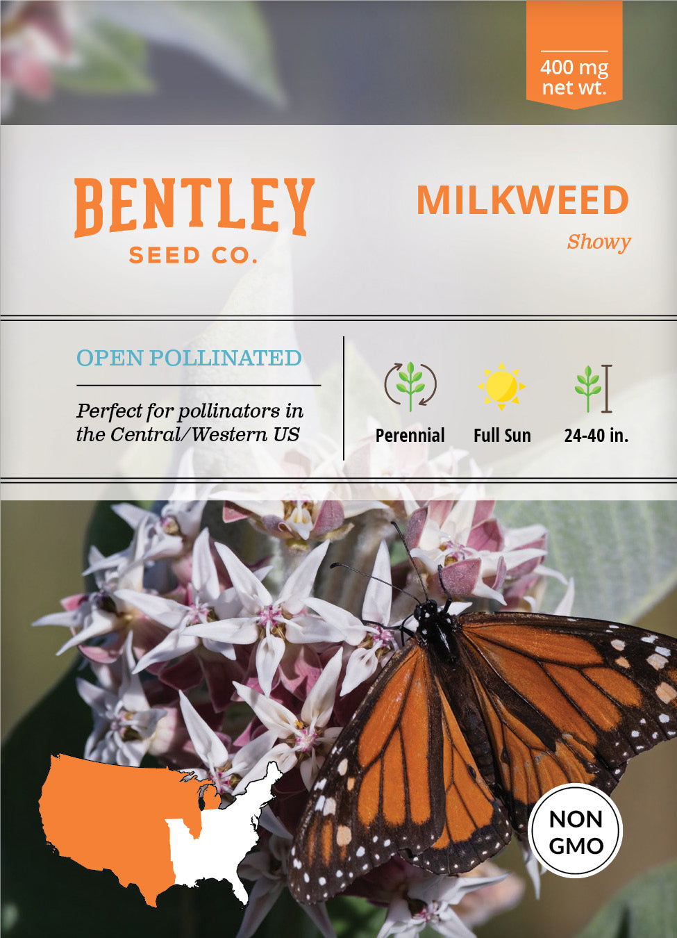 Milkweed, Showy Seed Packets seed packet
