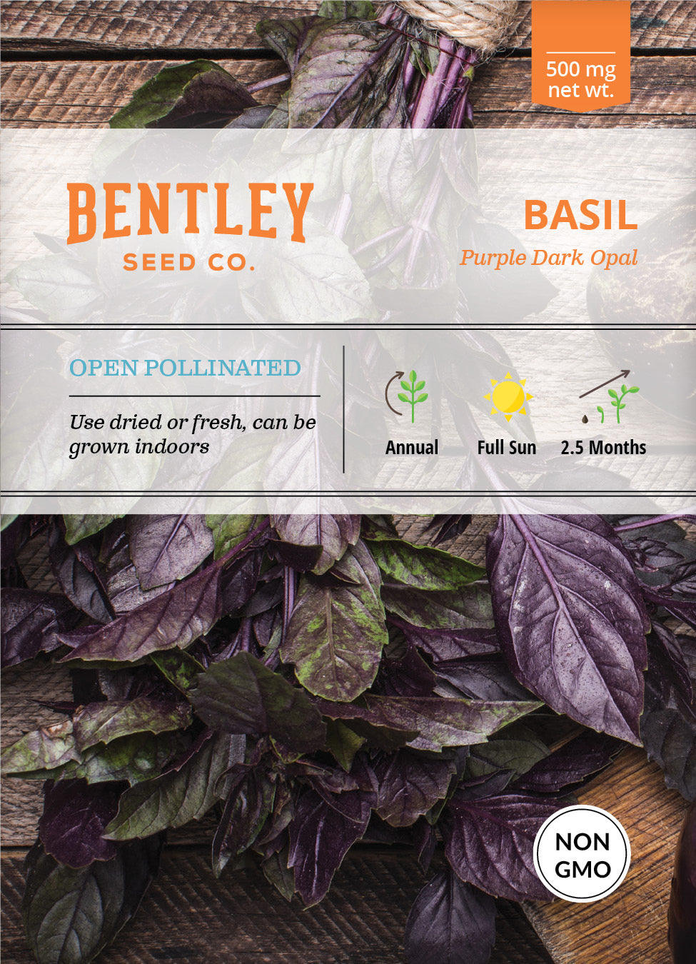 Basil, Purple Opal Seed Packets flower seeds