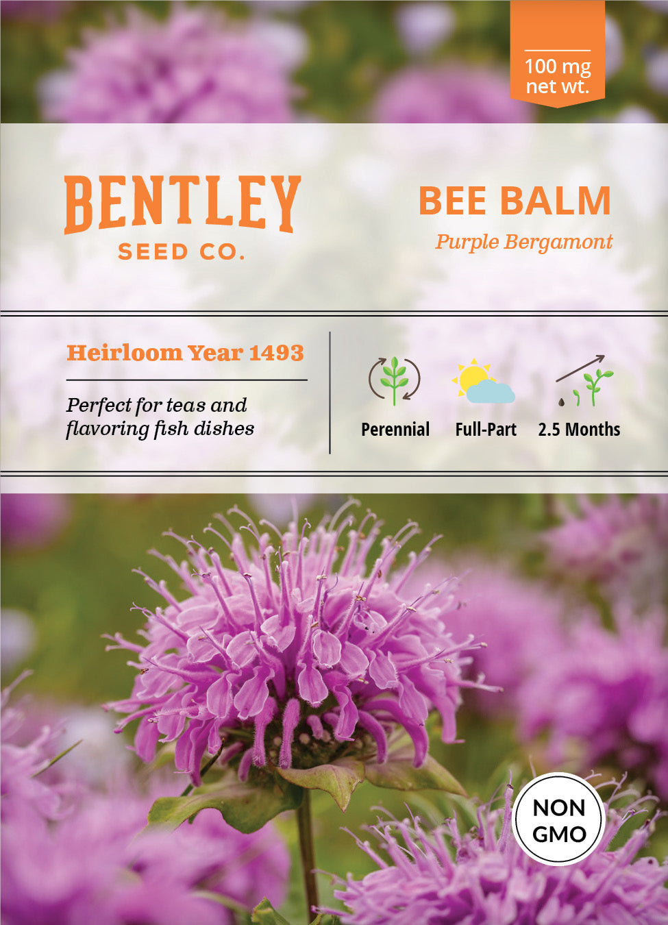 Bee Balm Seed Packets garden seeds