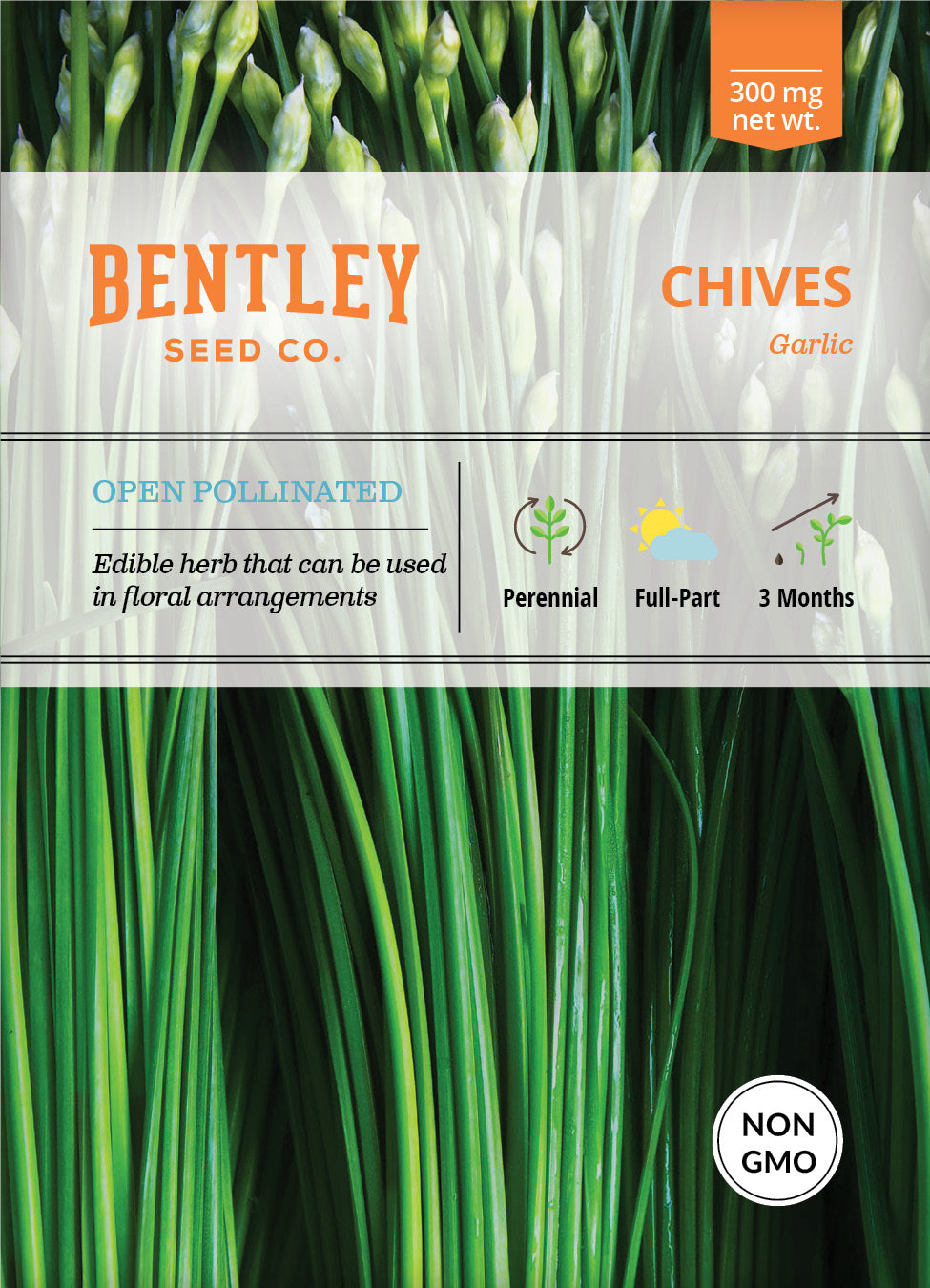 Garlic Chives Seed Packets seed packet