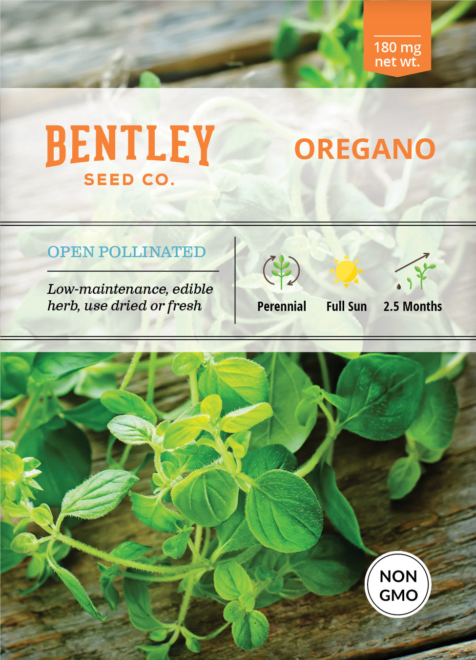 Oregano Seed Packets seed packet