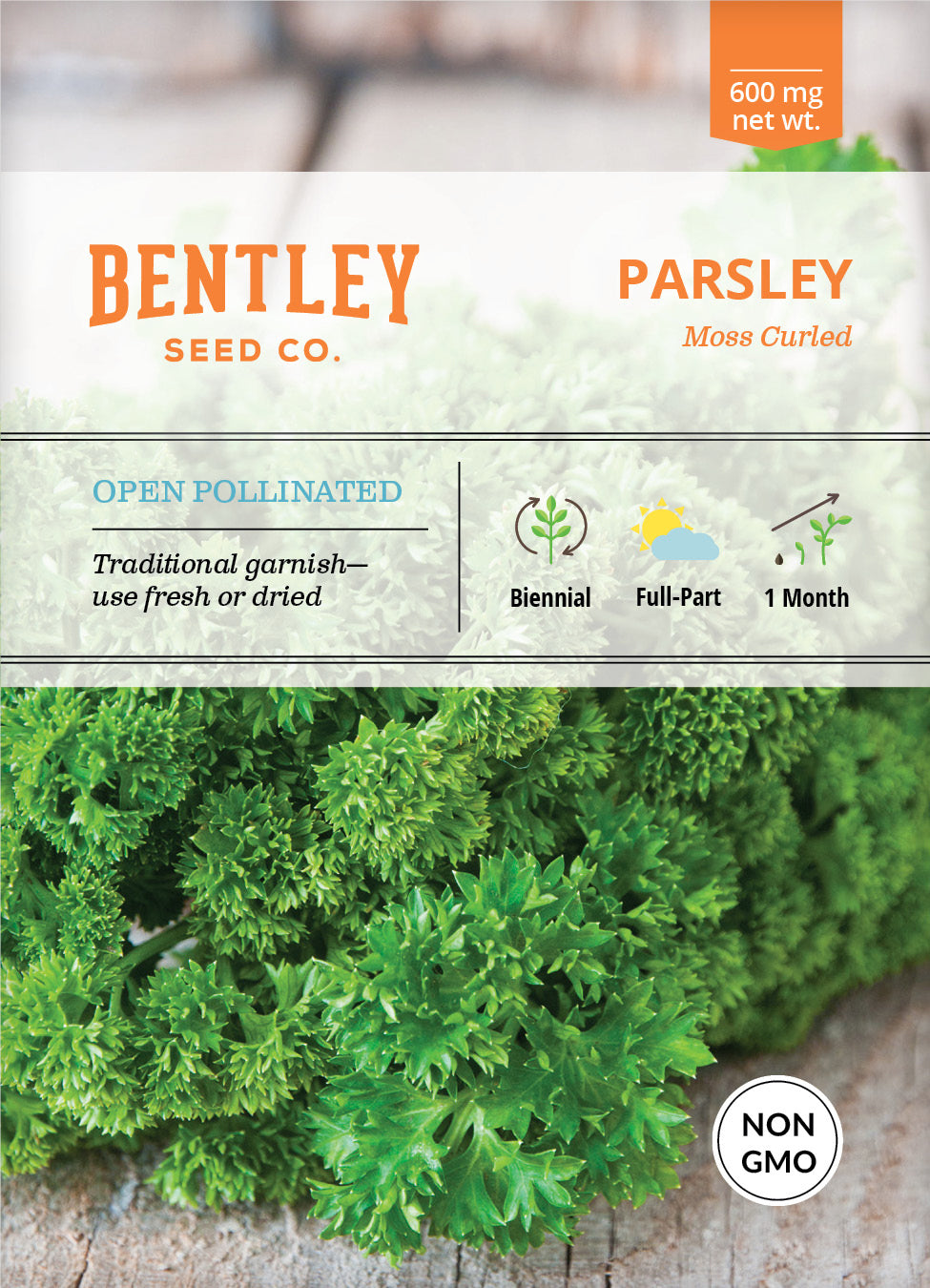 Parsley, Moss Curled Seed Packets flower seeds
