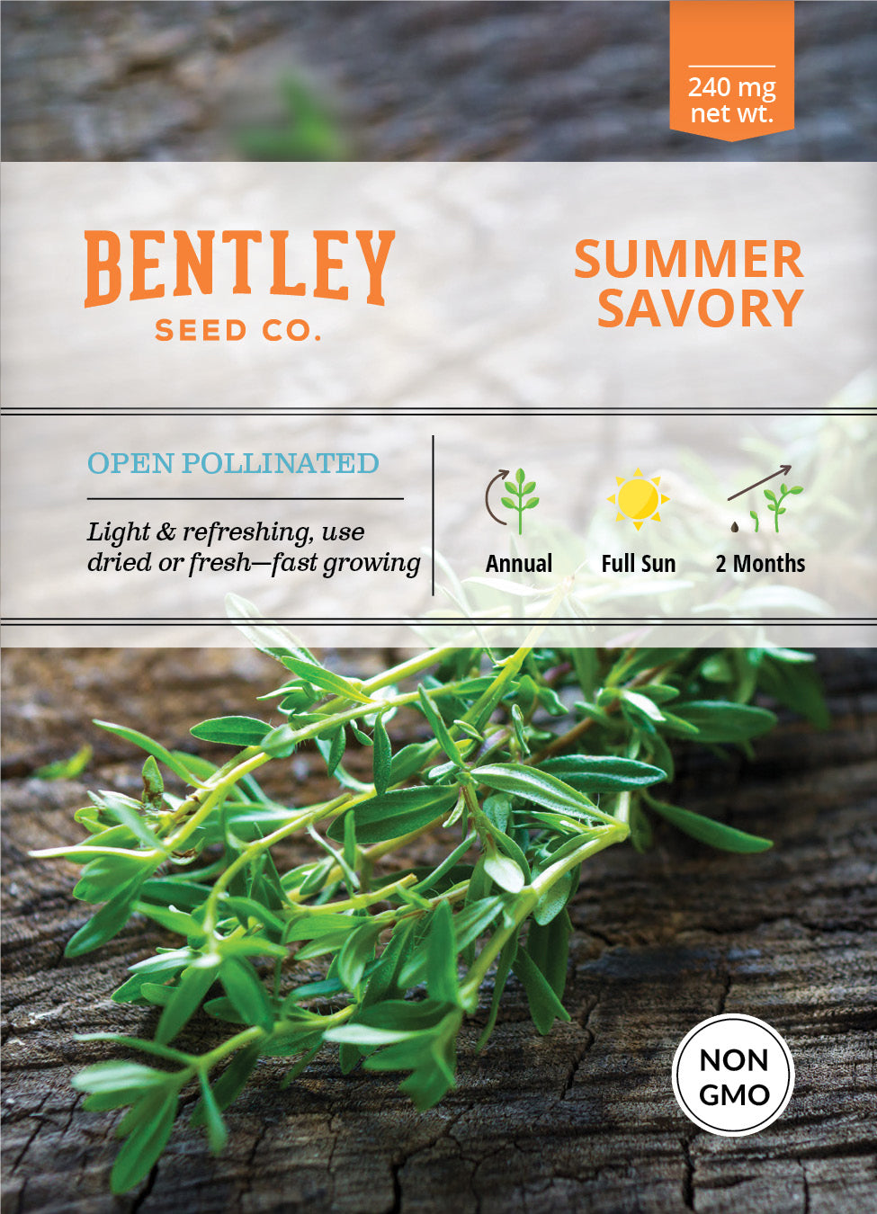 Summer Savory Seed Packets garden seeds