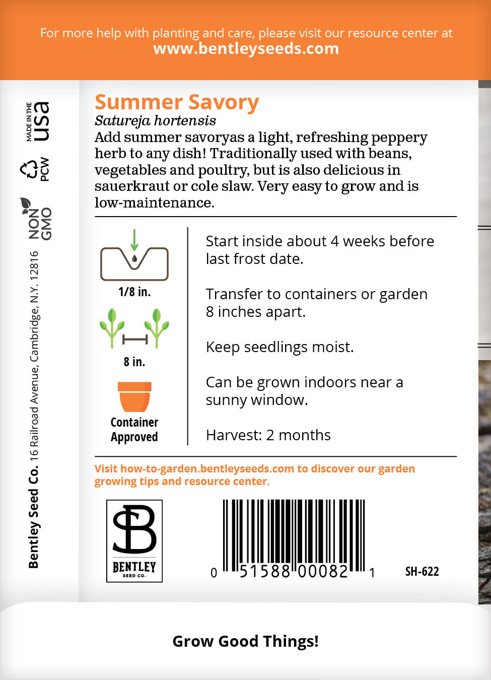 Summer Savory Seed Packets garden seeds