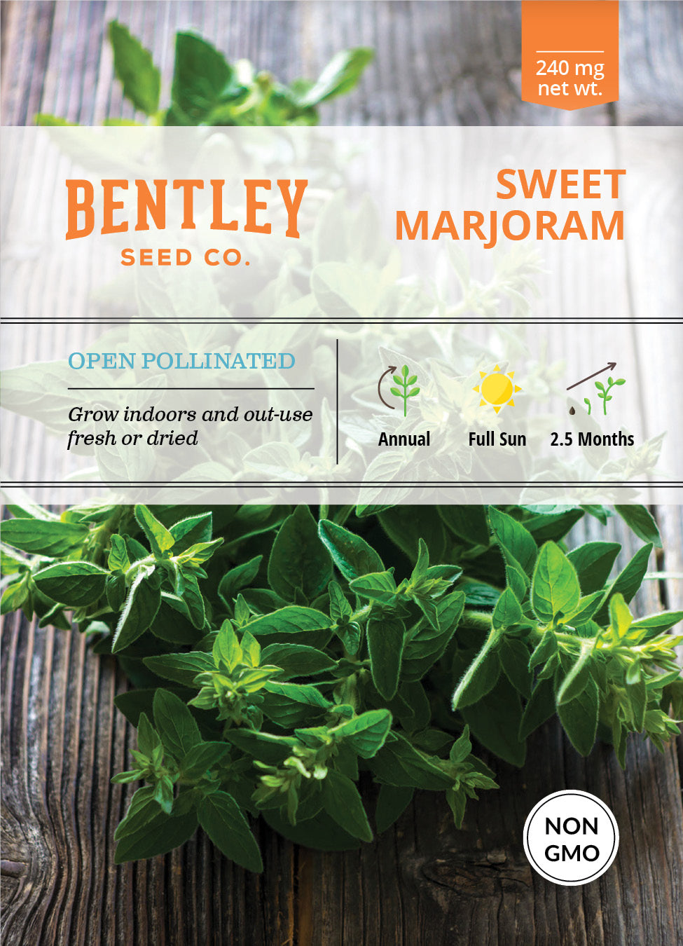 Sweet Marjoram Seed Packets garden seeds