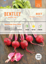 Beets, Chioggia Bassano Seed Packets garden seeds