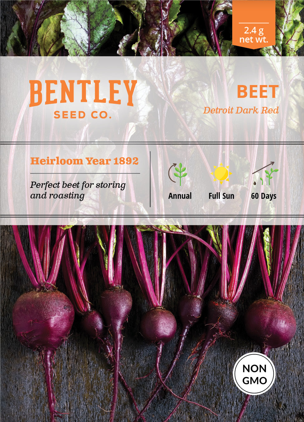 Beets, Detroit Dark Red Seed Packets seed packet