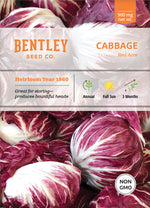 Cabbage, Red Acre Seed Packets garden seeds
