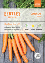 Carrot, Nantes Seed Packets garden seeds