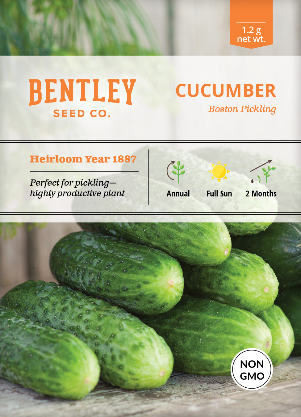 Cucumber, Boston Pickling Seed Packets garden seeds