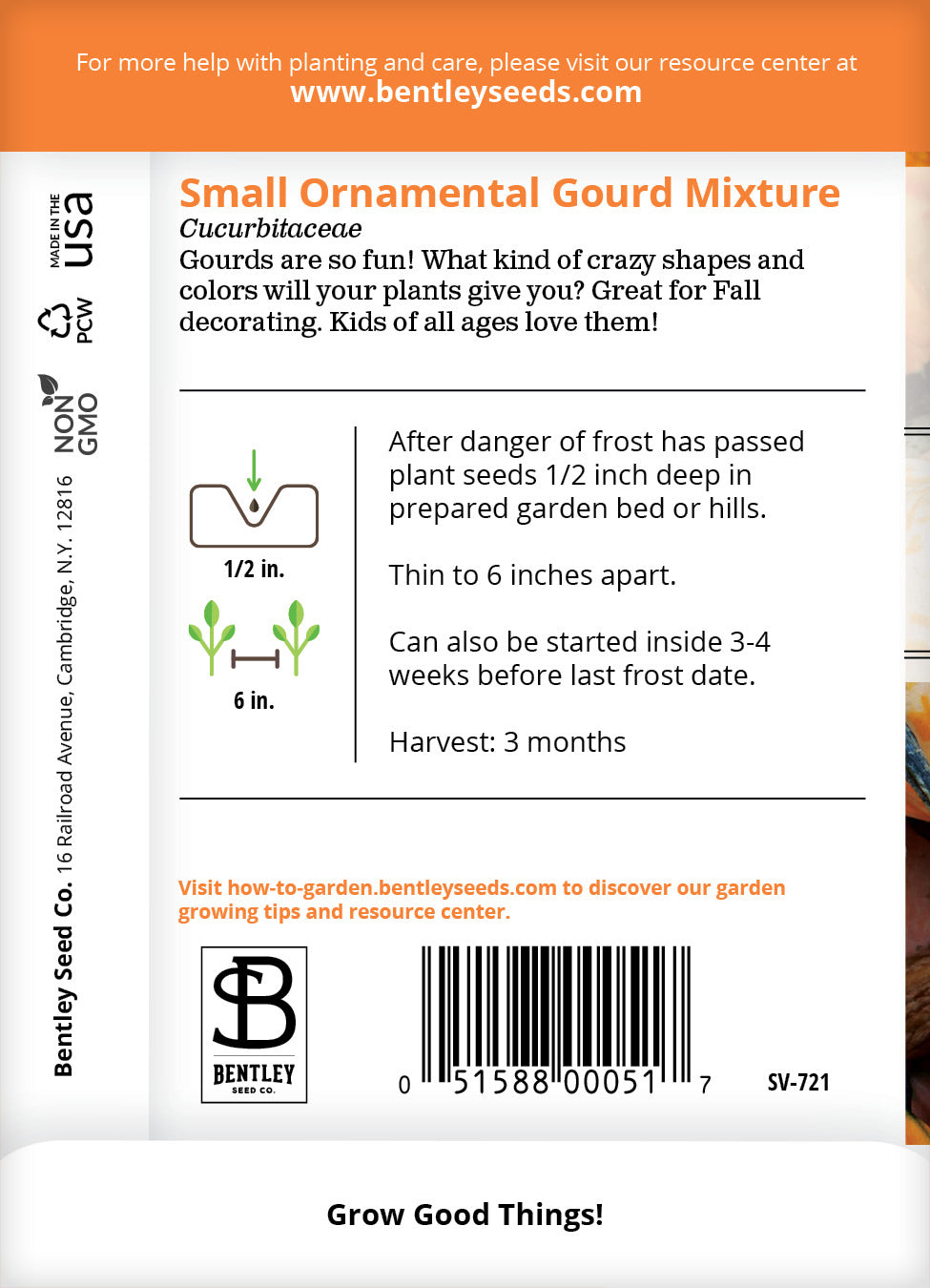 Gourds, Ornamental Mixed Seed Packets flower seeds