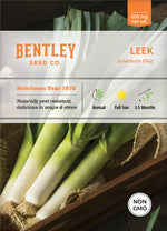 Leeks, American Flag Seed Packets flower seeds