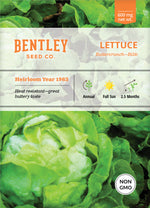 Lettuce, Buttercrunch Seed Packets seed packet