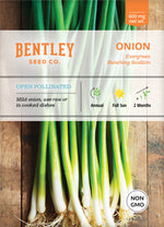 Onion, Evergreen Bunching Seed Packets flower seeds