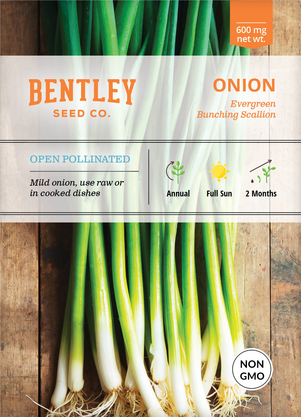 Onion, Evergreen Bunching Seed Packets flower seeds