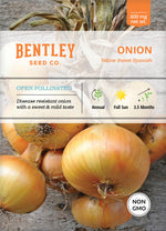 Onion, Yellow Sweet Spanish Seed Packets garden seeds