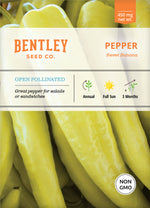 Pepper, Sweet Banana Seed Packets flower seeds